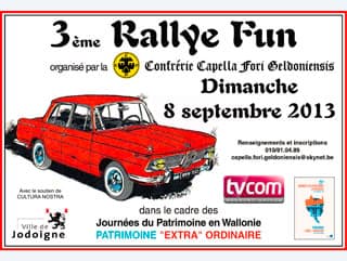 Activités Fun Rallye 2013 - Confrérie Capella Fori Geldoniensis
