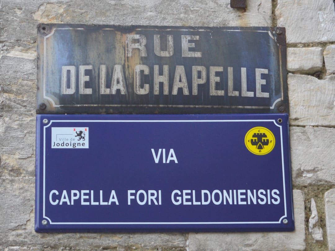 ccfg-capella_rue Plaque de rue - Confrérie Capella Fori Geldoniensis